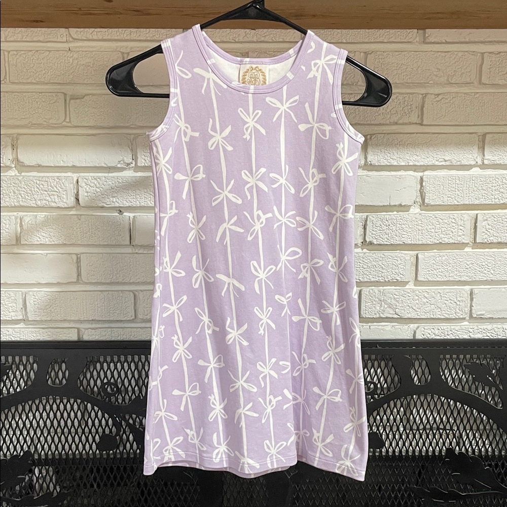 The Beaufort Bonnet Company Pastel Purple and White Bow Dress
